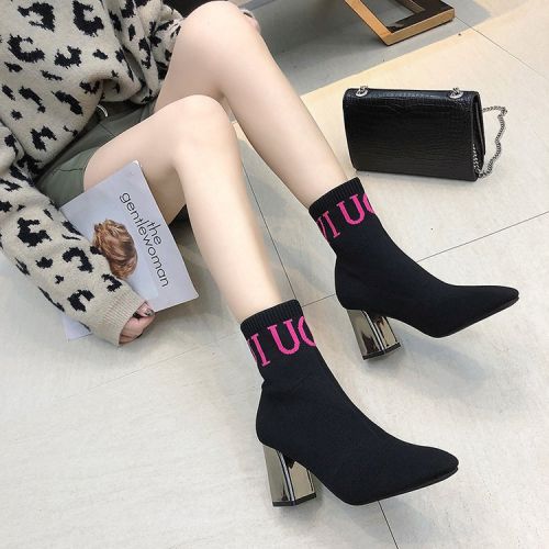 Bottes mi-saison femme Semelles en Caoutchouc - Ref 3249933