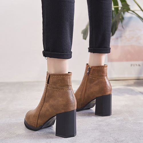 Bottes mi-saison femme Semelles en Caoutchouc - Ref 3249968