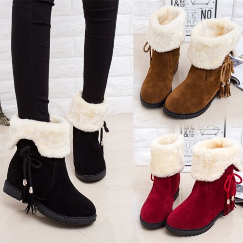 Bottes mi-saison femme Semelles en Caoutchouc - Ref 3249970