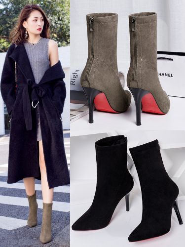 Bottes mi-saison femme Semelles en Caoutchouc - Ref 3249996