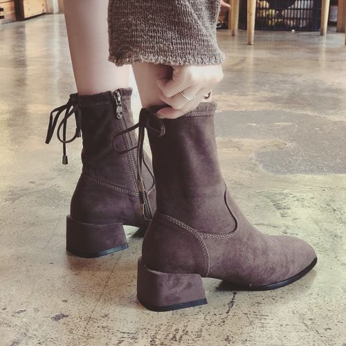 Bottes mi-saison femme Semelles en Caoutchouc - Ref 3250001