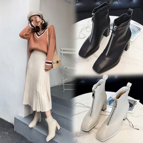 Bottes mi-saison femme Semelles en Caoutchouc - Ref 3250002