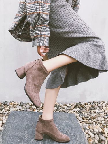 Bottes mi-saison femme Semelles en Caoutchouc - Ref 3250048