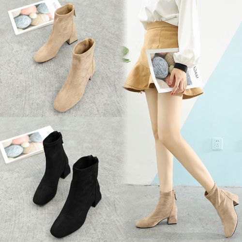 Bottes mi-saison femme Semelles en Caoutchouc - Ref 3250064