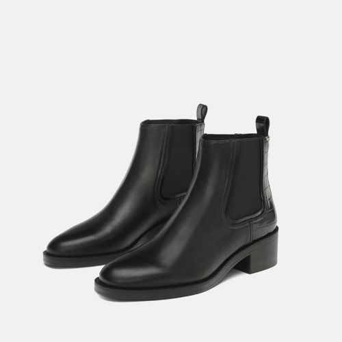 Bottes mi-saison femme ZARA Semelles en Caoutchouc - Ref 3250066