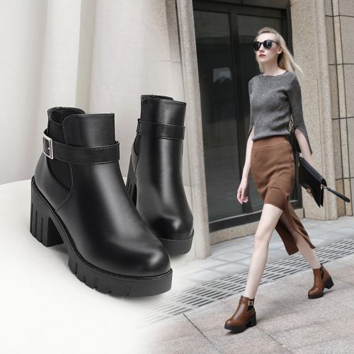 Bottes mi-saison femme Semelles en Caoutchouc - Ref 3250083