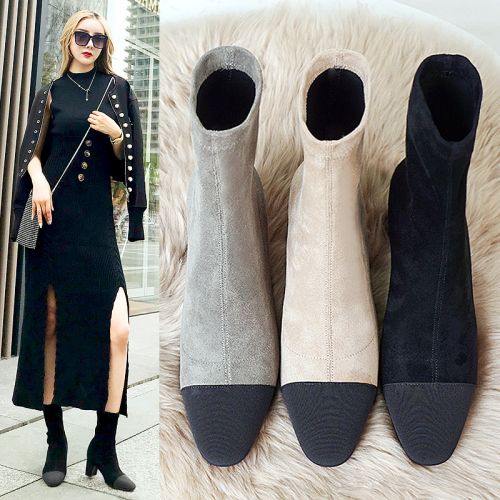 Bottes mi-saison femme Semelles en Caoutchouc - Ref 3250103