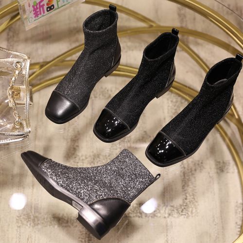 Bottes mi-saison femme . Semelles en Caoutchouc - Ref 3250129