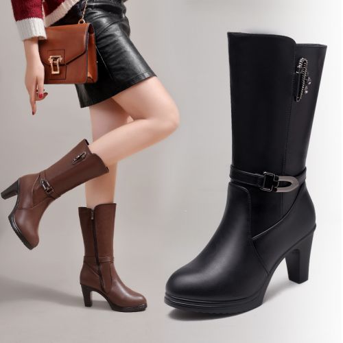 Bottes mi-saison femme en Polyurethane - Ref 3250156