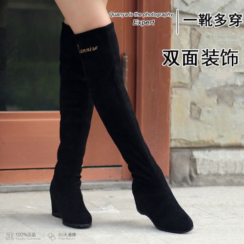 Bottes mi-saison femme SEARCHCATO Semelles en Caoutchouc - Ref 3250163