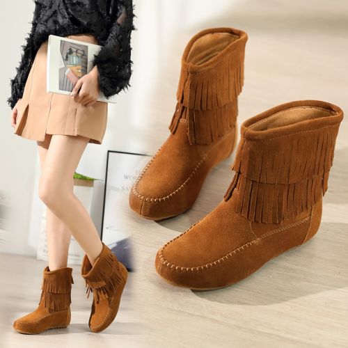 Bottes mi-saison femme Semelles en Caoutchouc - Ref 3250179