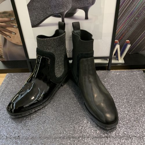 Bottes mi-saison femme STACCATO Semelles en Caoutchouc - Ref 3250201