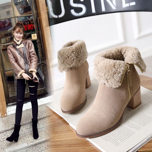 Bottes mi-saison femme Semelles en Caoutchouc - Ref 3250209