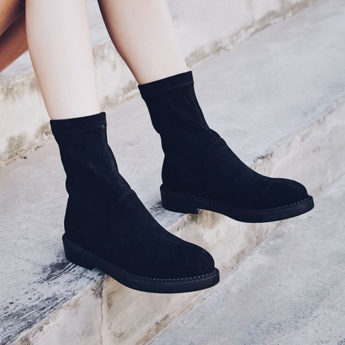 Bottes mi-saison femme Semelles en Caoutchouc - Ref 3250216