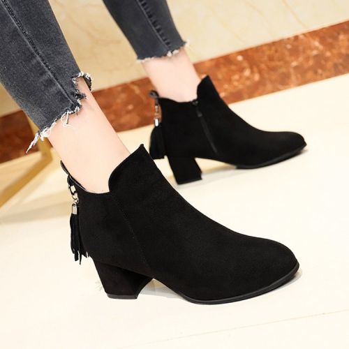 Bottes mi-saison femme Semelles en Caoutchouc - Ref 3250235