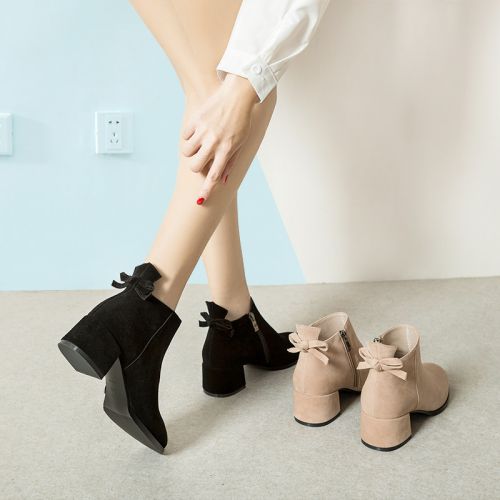 Bottes mi-saison femme Semelles en Caoutchouc - Ref 3250240