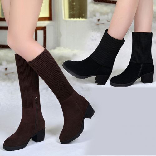 Bottes mi-saison femme MOCGOUR Semelles en Caoutchouc - Ref 3250250