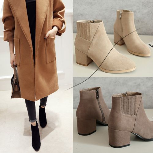 Bottes mi-saison femme Semelles en Caoutchouc - Ref 3250253
