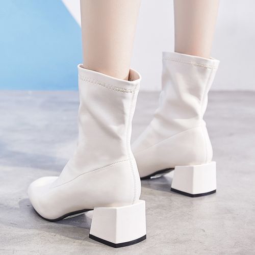 Bottes mi-saison femme CHAOXIEKU Semelles en Caoutchouc - Ref 3250296