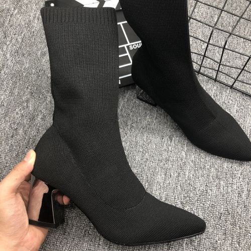 Bottes mi-saison femme Semelles en Caoutchouc - Ref 3250306