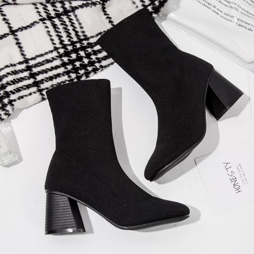 Bottes mi-saison femme Semelles en Caoutchouc - Ref 3250349