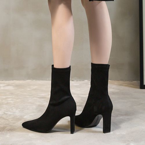 Bottes mi-saison femme Semelles en Caoutchouc - Ref 3250409