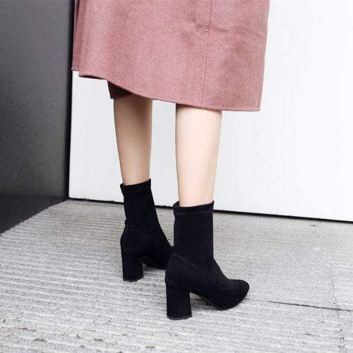 Bottes mi-saison femme Semelles en Caoutchouc - Ref 3250418