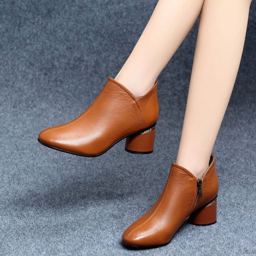 Bottes mi-saison femme DUSTO Semelles en Caoutchouc - Ref 3250421