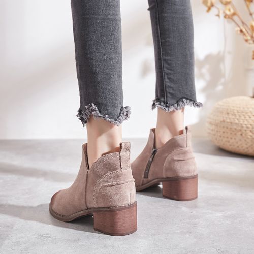 Bottes mi-saison femme Semelles en Caoutchouc - Ref 3250427