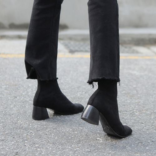 Bottes mi-saison femme Semelles en Caoutchouc - Ref 3250458