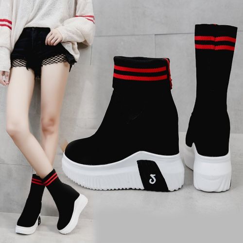 Bottes mi-saison femme Semelles en Caoutchouc - Ref 3250471