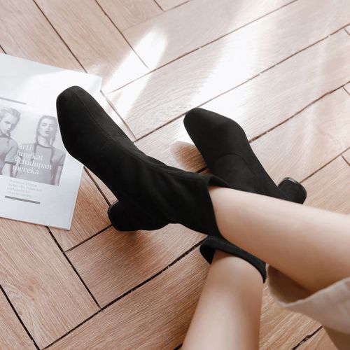 Bottes mi-saison femme Semelles en Caoutchouc - Ref 3250494