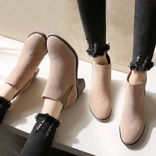Bottes mi-saison femme Semelles en Caoutchouc - Ref 3250523