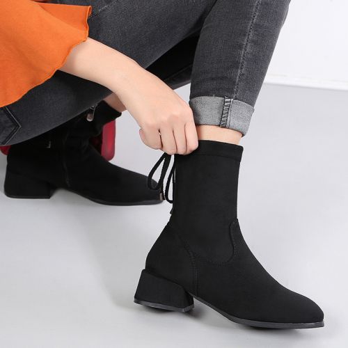 Bottes mi-saison femme Semelles en Caoutchouc - Ref 3250549