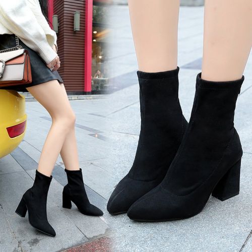 Bottes mi-saison femme Semelles en Caoutchouc - Ref 3250560