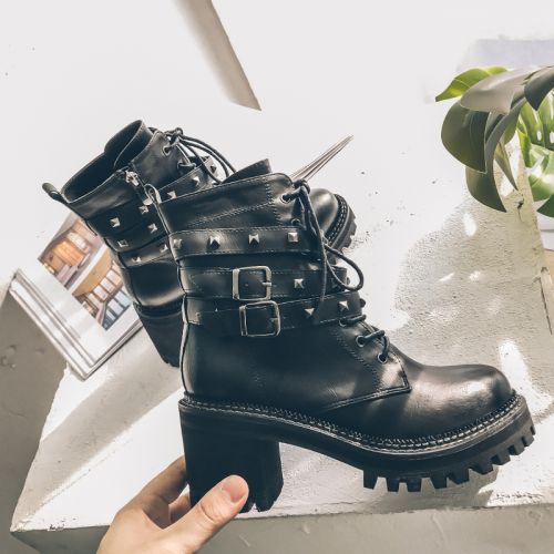 Bottes mi-saison femme AILAWANG Semelles en Caoutchouc moussant - Ref 3250564