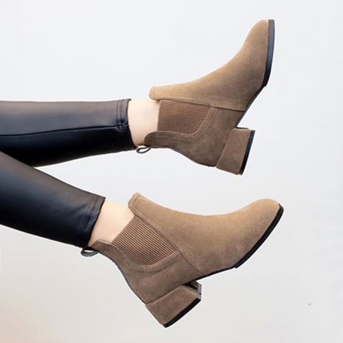 Bottes mi-saison femme Semelles en Caoutchouc - Ref 3250573