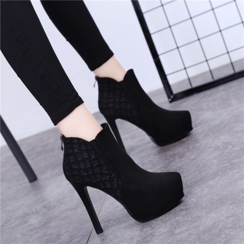 Bottes mi-saison femme Semelles en Caoutchouc - Ref 3250592