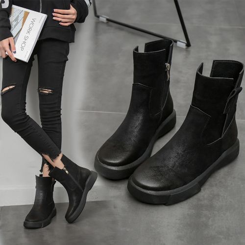 Bottes mi-saison femme Semelles en Caoutchouc - Ref 3250594