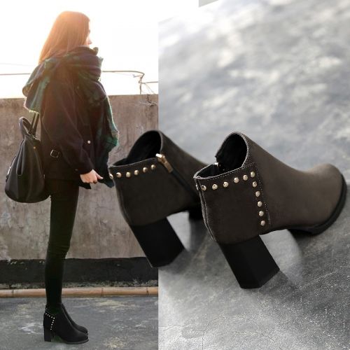 Bottes mi-saison femme Semelles en Caoutchouc - Ref 3250634
