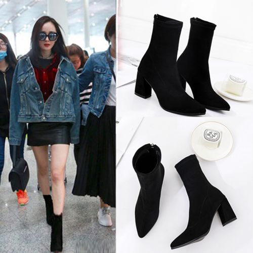 Bottes mi-saison femme Semelles en Caoutchouc - Ref 3250655