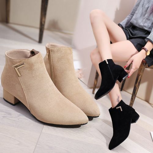 Bottes mi-saison femme Semelles en Caoutchouc - Ref 3250666