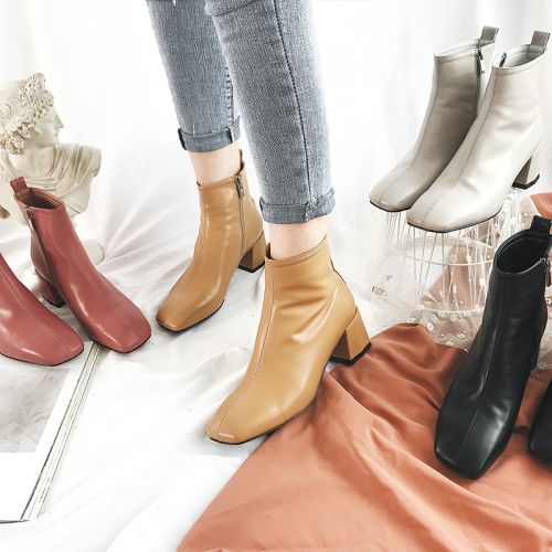 Bottes mi-saison femme Semelles en Caoutchouc - Ref 3250673