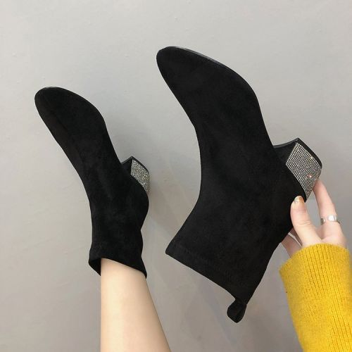 Bottes mi-saison femme Semelles en Caoutchouc - Ref 3250694