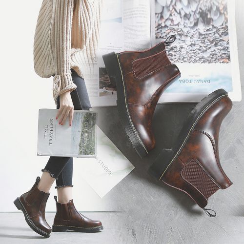 Bottes mi-saison femme Semelles en Caoutchouc - Ref 3250695
