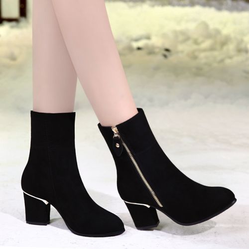 Bottes mi-saison femme Semelles en Caoutchouc - Ref 3250727