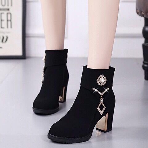Bottes mi-saison femme Semelles en Caoutchouc - Ref 3250743
