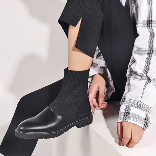 Bottes mi-saison femme Semelles en Caoutchouc - Ref 3250749
