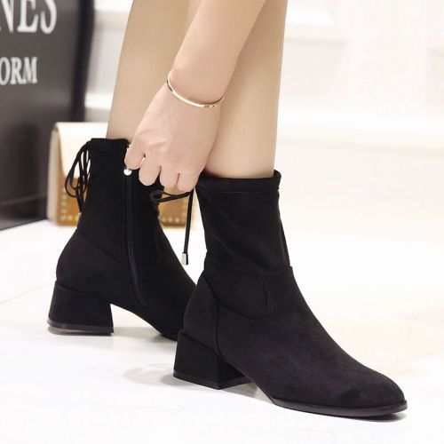 Bottes mi-saison femme Semelles en Caoutchouc - Ref 3250751