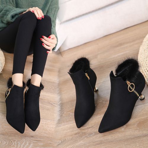 Bottes mi-saison femme Semelles en Caoutchouc - Ref 3250763
